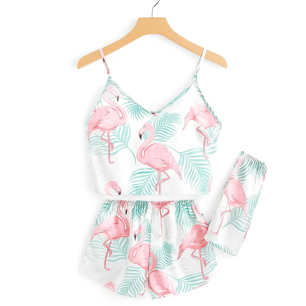 Ensemble Pyjama Femme Satin Soie Sexy