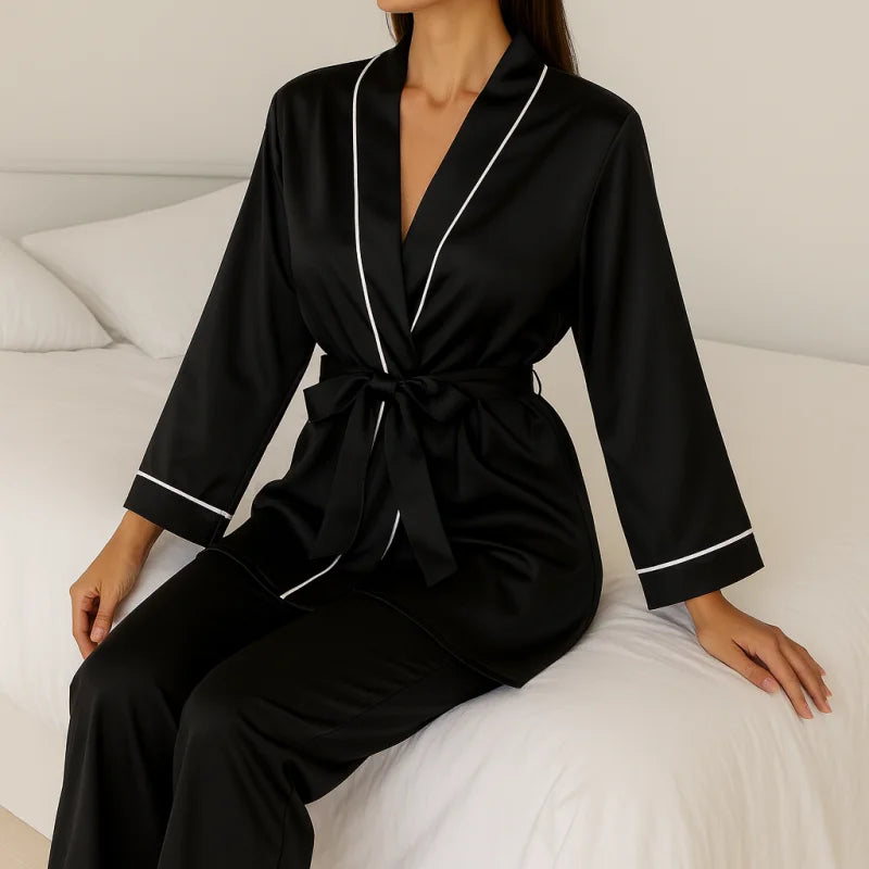 Peignoir Satin Pyjama