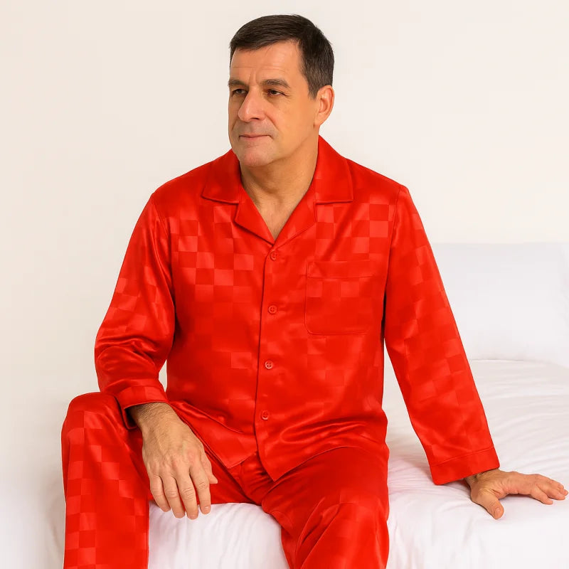 Pyjama Satin Carreau