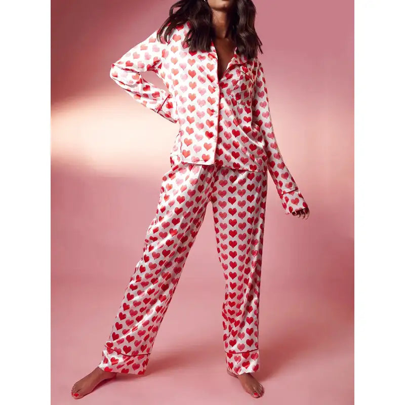 Pyjama Satin Coeur