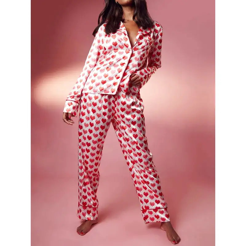 Pyjama Satin Coeur
