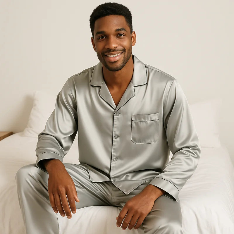Pyjama Satin Homme Luxe