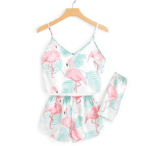 Ensemble Pyjama Femme Satin Soie Sexy