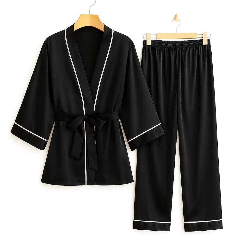 Peignoir Satin Pyjama