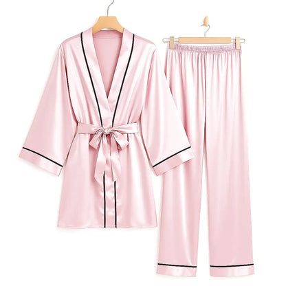 Peignoir Satin Pyjama
