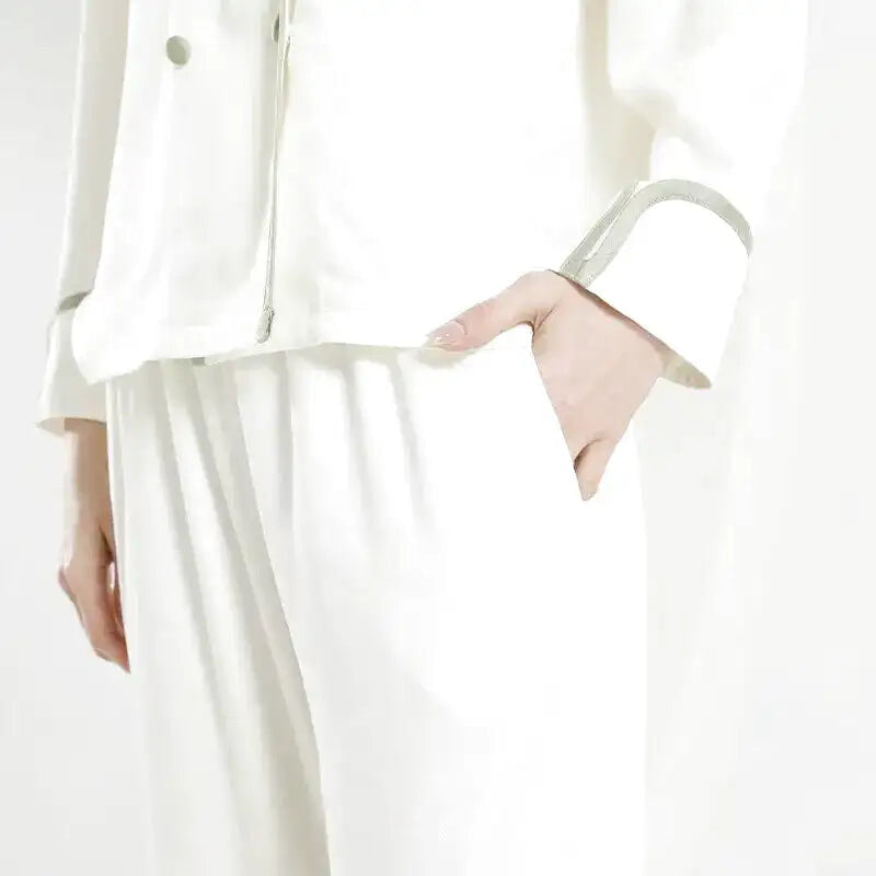 Pyjama Blanc Satin