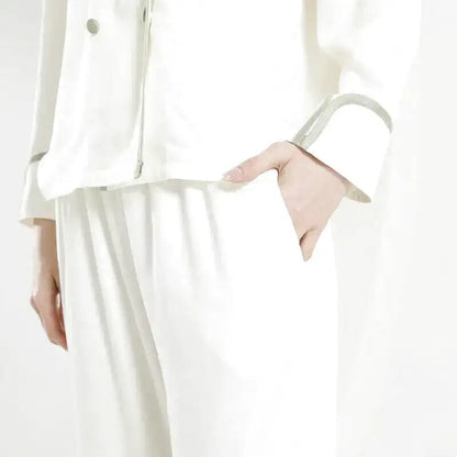 Pyjama Blanc Satin