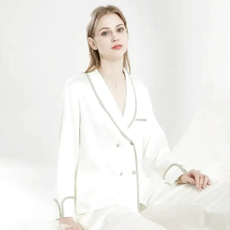 Pyjama Blanc Satin