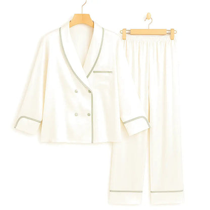 Pyjama Blanc Satin