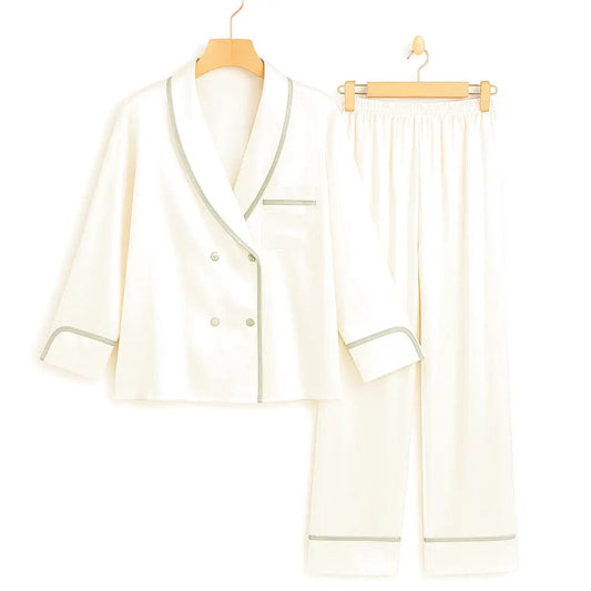 Pyjama Blanc Satin