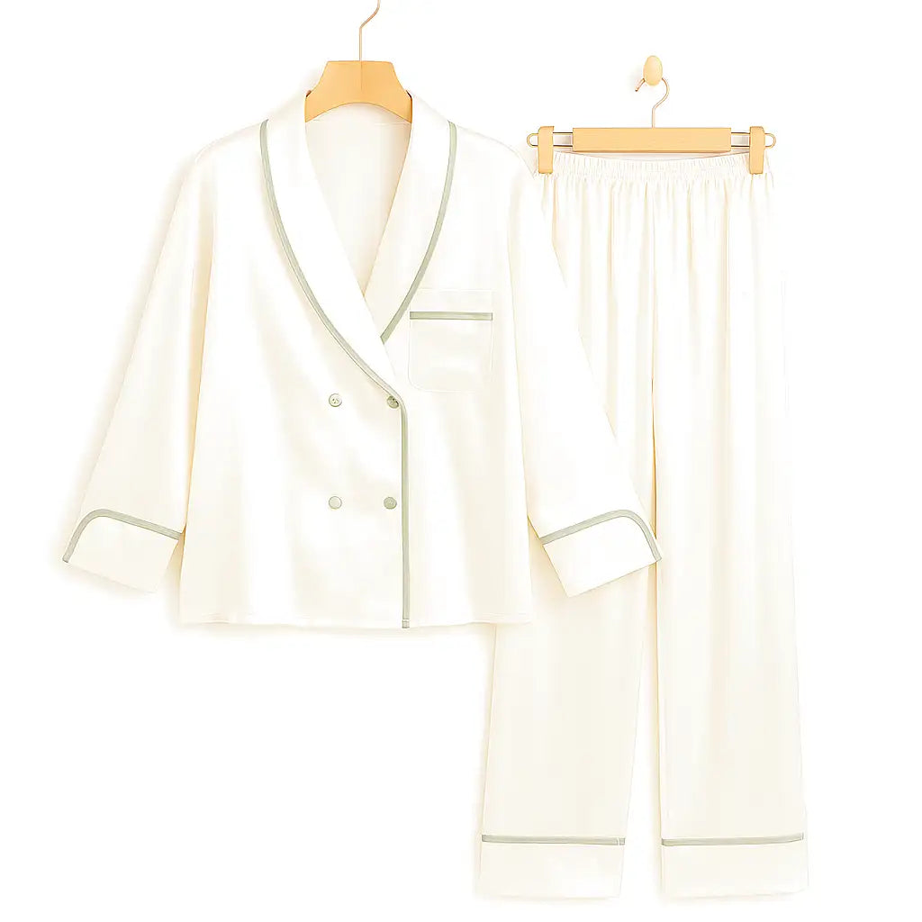 Pyjama Blanc Satin