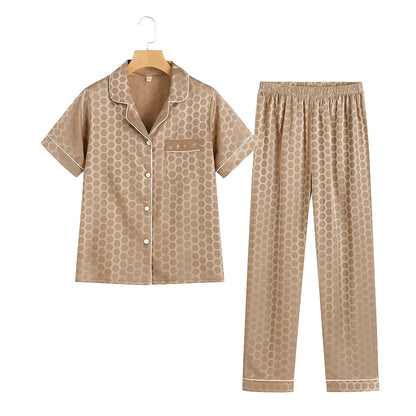 Pyjama Chemise Noir Femme en Satin