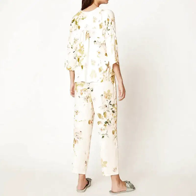 Pyjama Chemise Pantalon Femme Satin