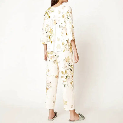 Pyjama Chemise Pantalon Femme Satin