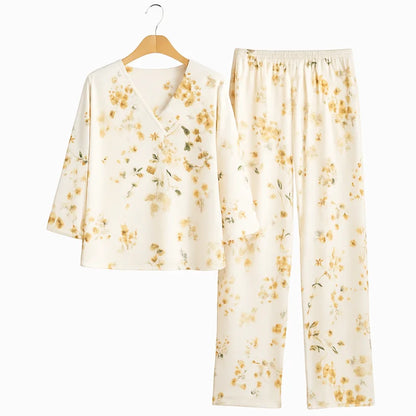 Pyjama Chemise Pantalon Femme Satin