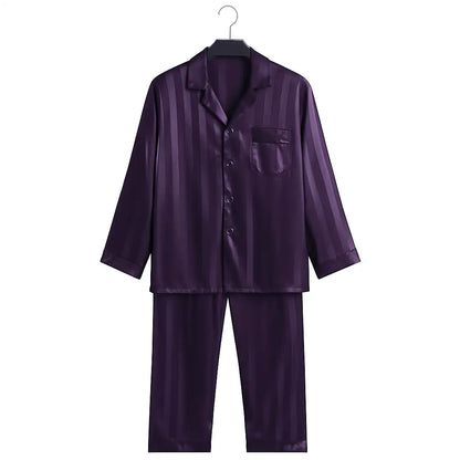 Pyjama En Satin Noir Homme