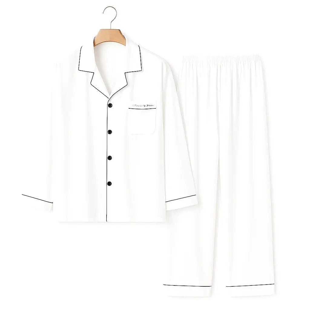 Pyjama Homme En Satin Polyester