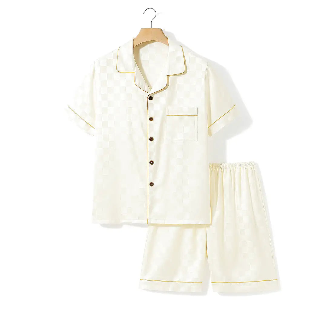 Pyjama Homme Gris Satiné