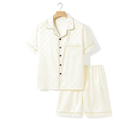 Pyjama Homme Gris Satiné