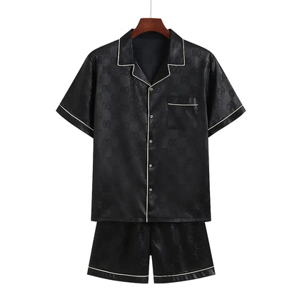 Pyjama Homme Gris Satiné