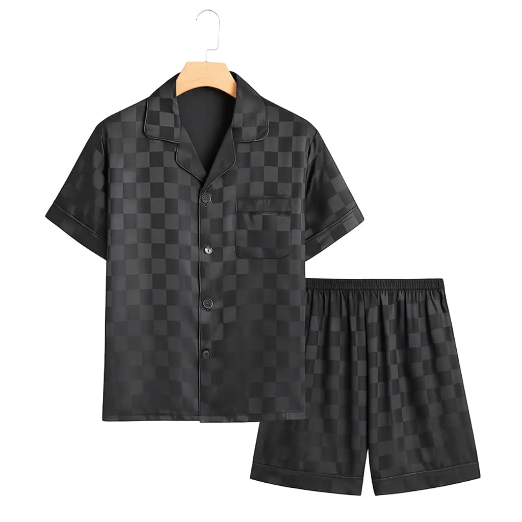 Pyjama Satin Carreau