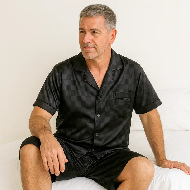 Pyjama Satin Carreau