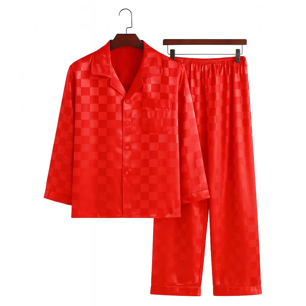 Pyjama Satin Carreau