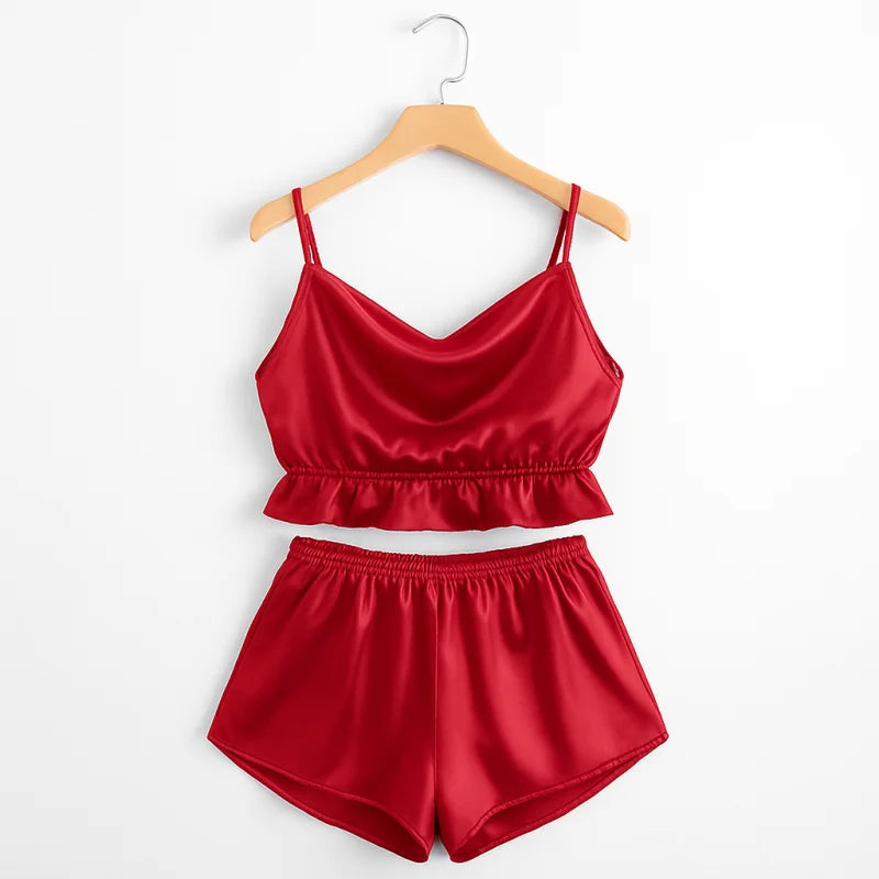 Pyjama Satin Femme Grande Taille