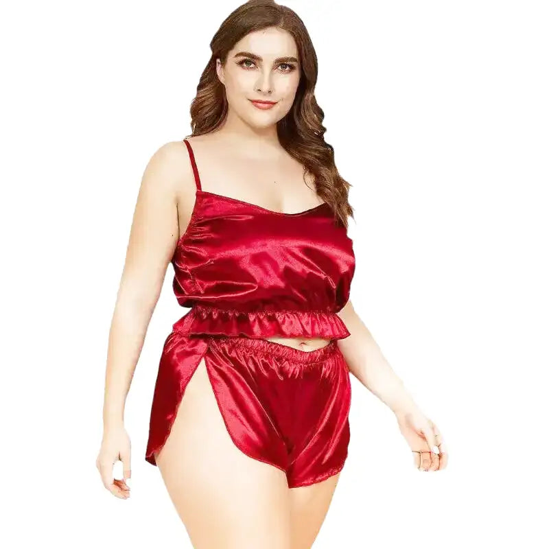 Pyjama Satin Femme Grande Taille