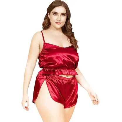 Pyjama Satin Femme Grande Taille