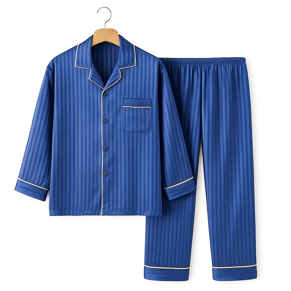 Pyjama Satin Uni Homme